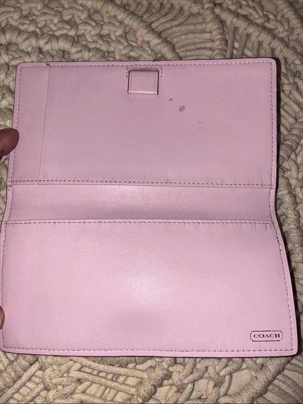 Coach leather continental